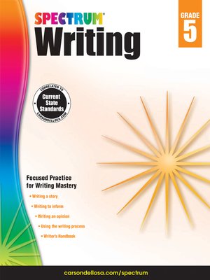 cover image of Spectrum Writing, Grade 5